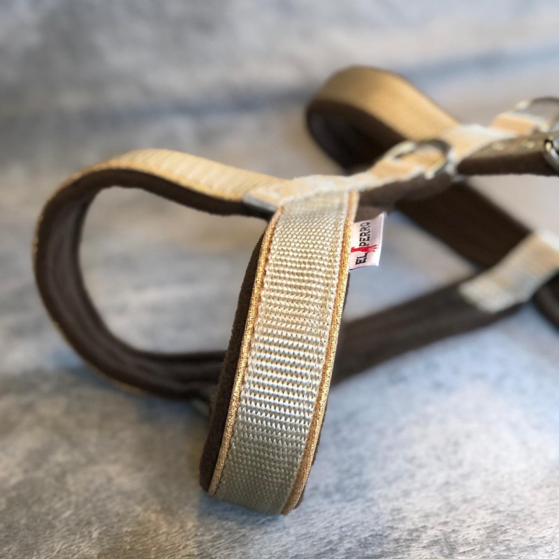 Szelki z polarem Gold&Silver 2,5 cm