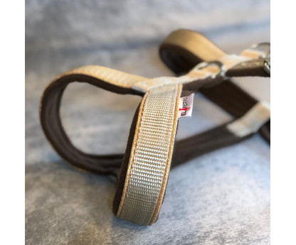 Harness WITH FLEECE Gold&Silver 2,5 cm