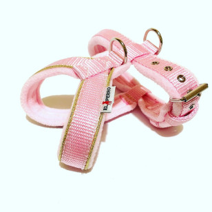 Harness WITH FLEECE Gold&Silver 2,5 cm