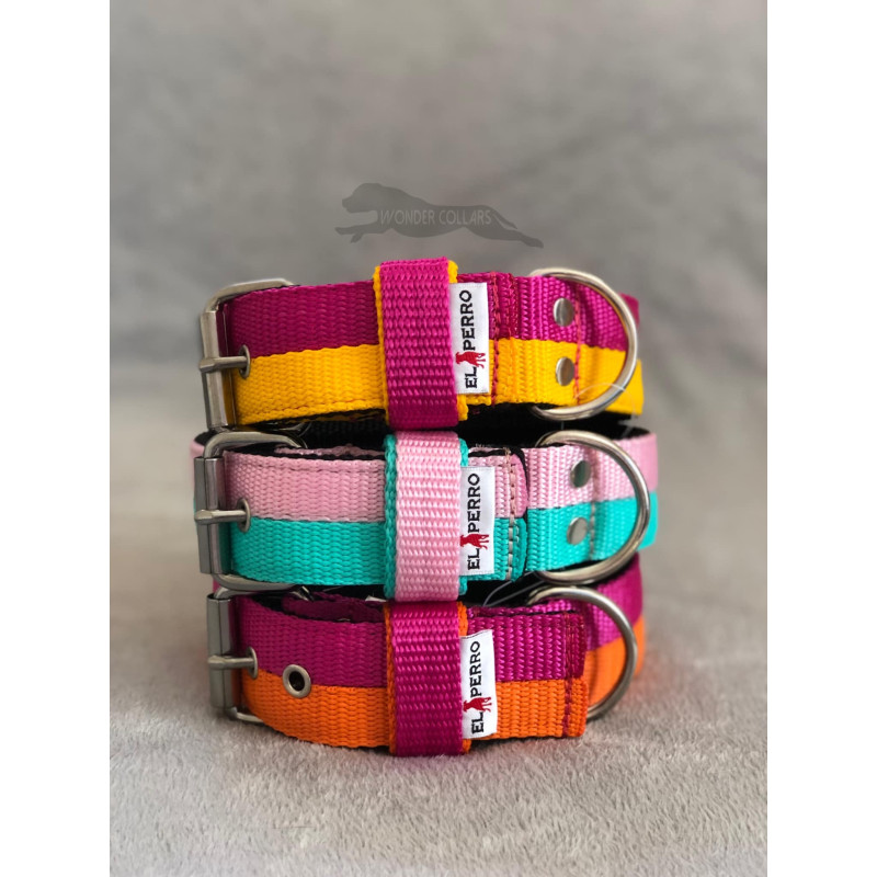 JUICY DOUBLE COLOR COLLAR 4CM