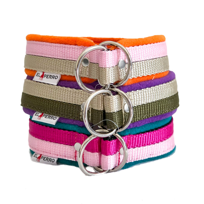 Obroża zaciskowa JUICY FLEECE COMFORT CHOKE double color 4 cm