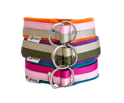 Obroża zaciskowa JUICY FLEECE COMFORT CHOKE double color 4 cm