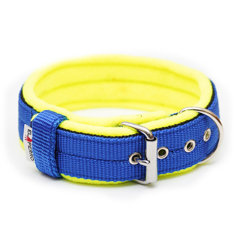 Obroża z półkolem  JUICY FLEECE COMFORT KENNEL 4 cm