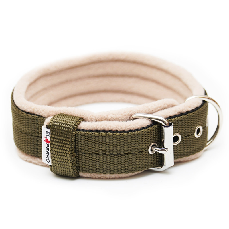 Obroża z półkolem  JUICY FLEECE COMFORT KENNEL 4 cm
