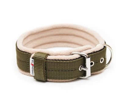 Obroża z półkolem  JUICY FLEECE COMFORT KENNEL 4 cm