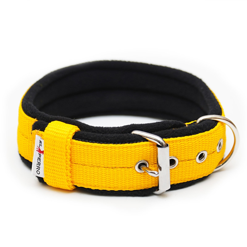 Obroża z półkolem  JUICY FLEECE COMFORT KENNEL 4 cm
