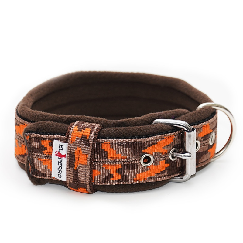Collar CAMOUFLAGE FLEECE COMFORT KENNEL 4 cm