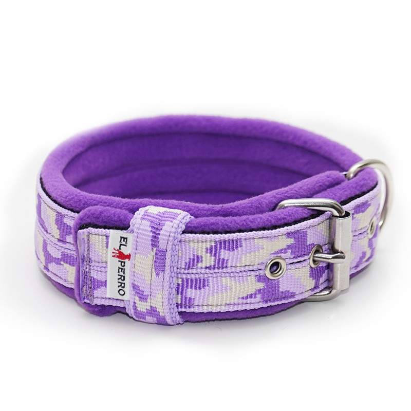 Collar CAMOUFLAGE FLEECE COMFORT KENNEL 4 cm