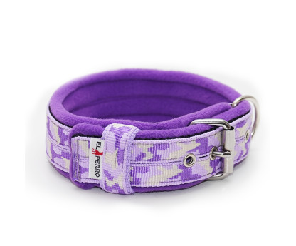 Collar CAMOUFLAGE FLEECE COMFORT KENNEL 4 cm