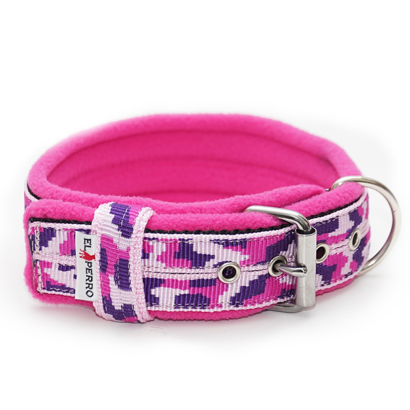 Collar CAMOUFLAGE FLEECE COMFORT KENNEL 4 cm