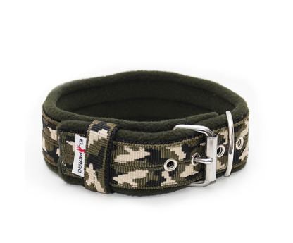 Collar CAMOUFLAGE FLEECE COMFORT KENNEL 4 cm