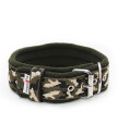 Obroża z półkolem CAMOUFLAGE FLEECE COMFORT KENNEL 4 cm