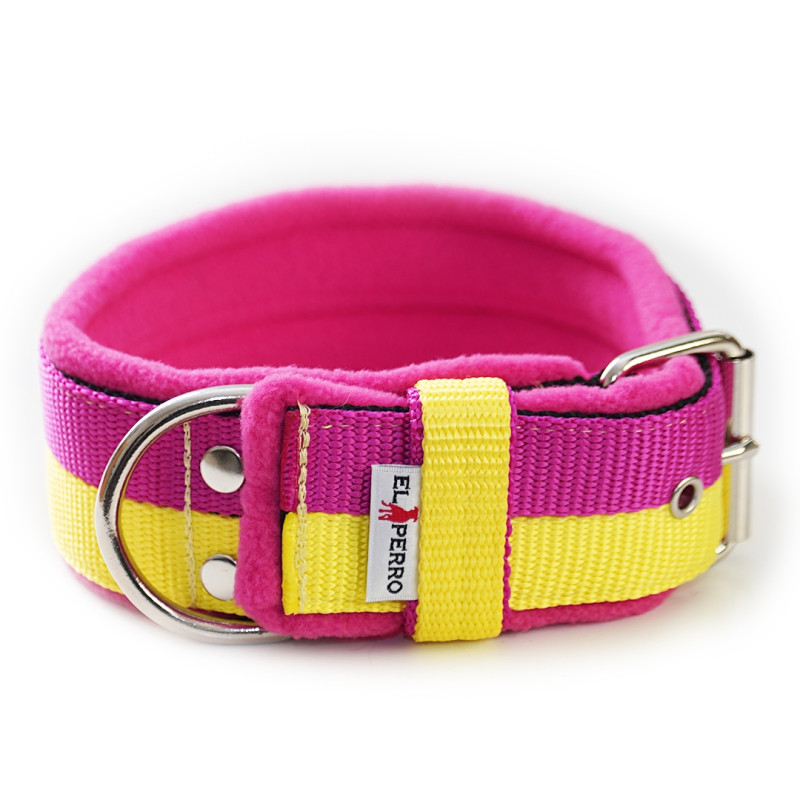 Obroża FLEECE COMFORT double color 5 cm