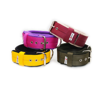 Obroża z półkolem JUICY FLEECE COMFORT KENNEL 5 cm