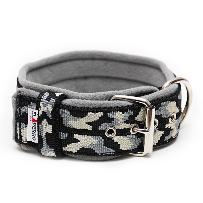 OBROŻA CAMOUFLAGE FLEECE COMFORT KENNEL Z PÓŁKOLEM 5CM