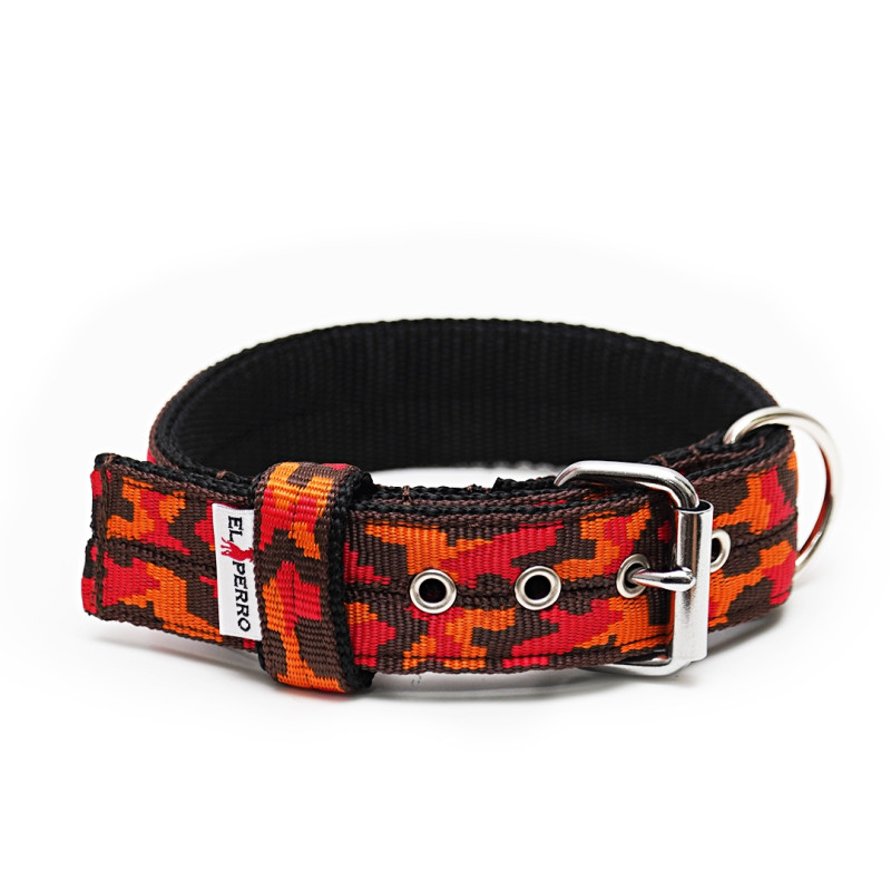 Collar CAMOUFLAGE JUICY TRIPLE KENNEL 4 cm