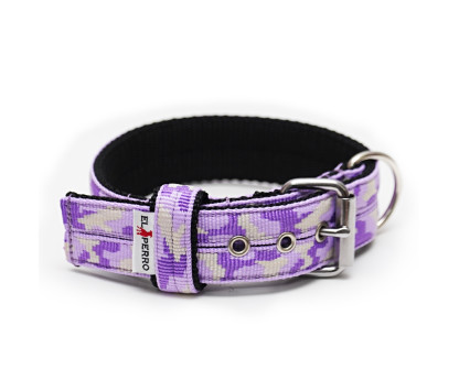 Obroża z półkolem JUICY CAMOUFLAGE TRIPLE KENNEL 4 cm