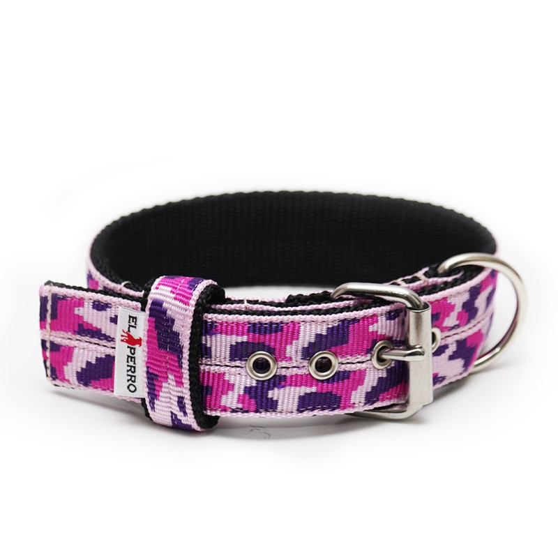 Collar CAMOUFLAGE JUICY TRIPLE KENNEL 4 cm