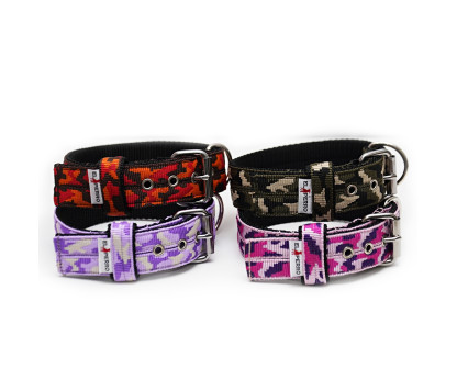 Collar CAMOUFLAGE JUICY TRIPLE KENNEL 4 cm