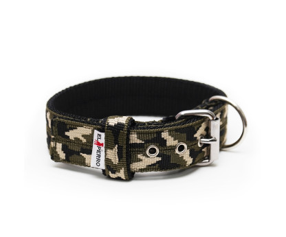 Collar CAMOUFLAGE JUICY TRIPLE KENNEL 4 cm