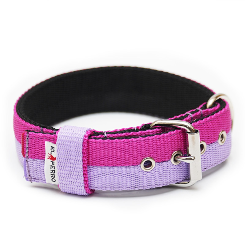Obroża JUICY TRIPLE KENNEL Double Color  4 cm