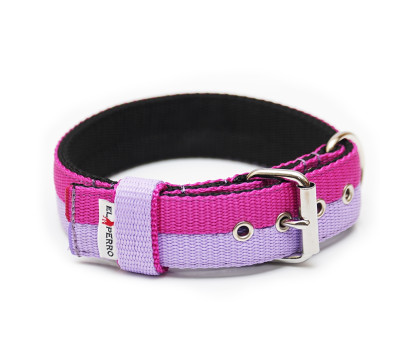 Collar JUICY TRIPLE KENNEL Double Color  4 cm