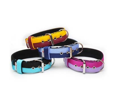 Obroża JUICY TRIPLE KENNEL Double Color  4 cm
