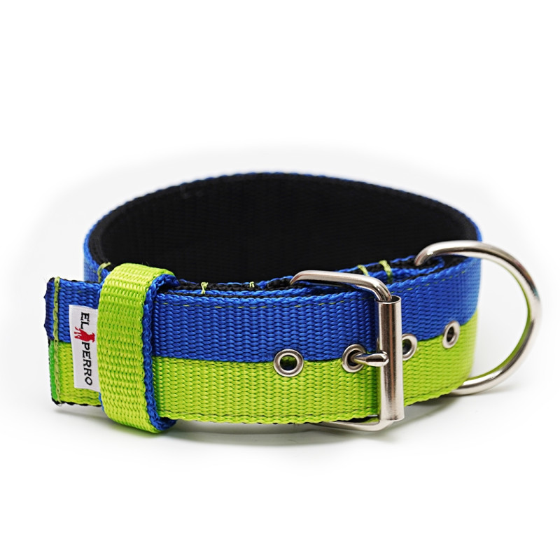 Obroża JUICY TRIPLE KENNEL Double Color  5 cm
