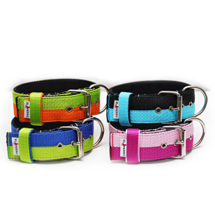 Collar JUICY TRIPLE KENNEL Double Color  5 cm