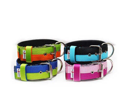 Obroża JUICY TRIPLE KENNEL Double Color  5 cm