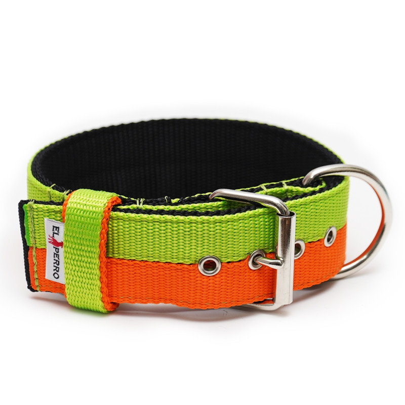 Obroża JUICY TRIPLE KENNEL Double Color  5 cm