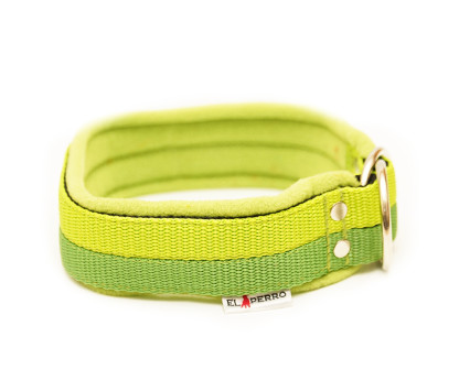 Choke collar JUICY FLEECE COMFORT CHOKE double color 4 cm