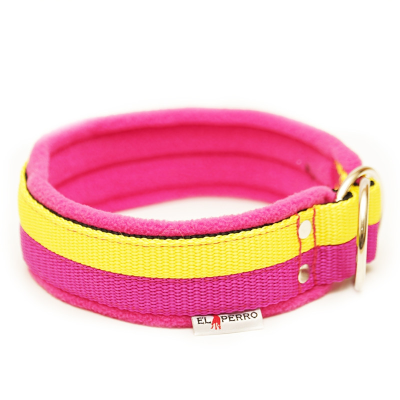Obroża zaciskowa JUICY FLEECE COMFORT CHOKE double color 4 cm