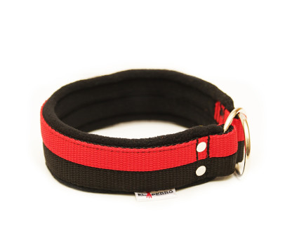 Choke collar JUICY FLEECE COMFORT CHOKE double color 4 cm