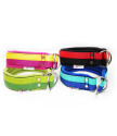 Choke collar JUICY FLEECE COMFORT CHOKE double color 4 cm