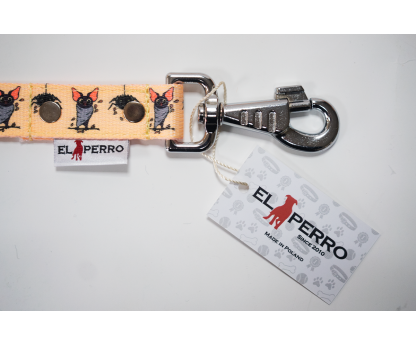 Smycz z kółkiem w rączce FUNNY COLECTION 90/180  2,5 cm