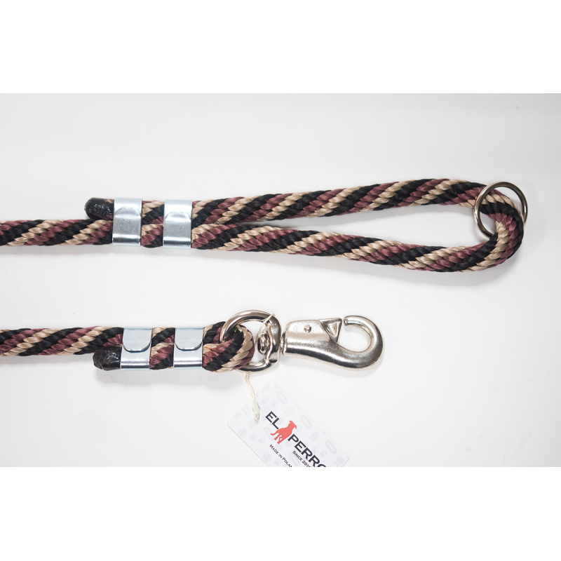 EXCLUSIVE CHROME BULL ROPE LEAD 180CM/16MM