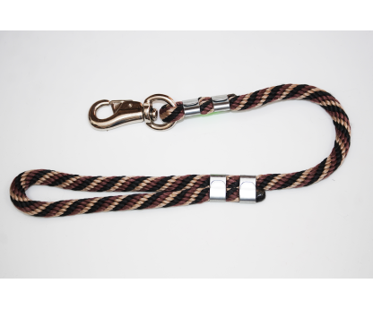 EXCLUSIVE WHIP BRASS BULL SHORT ROPE LEAD 65CM/16MM