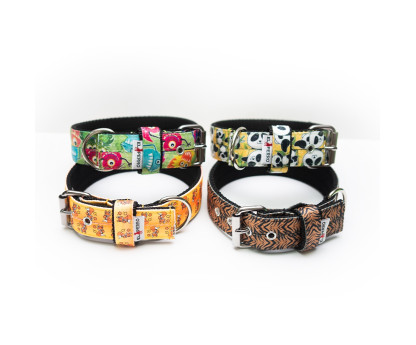 Obroża TRIPLE FUNNY COLLECTION 4  cm 