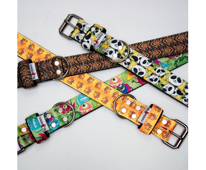 Obroża TRIPLE FUNNY COLLECTION 4  cm 