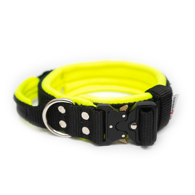 Obroża EXTREME z rączką i polarem 4 cm