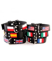 DOUBLE FLAG COLLAR 4CM