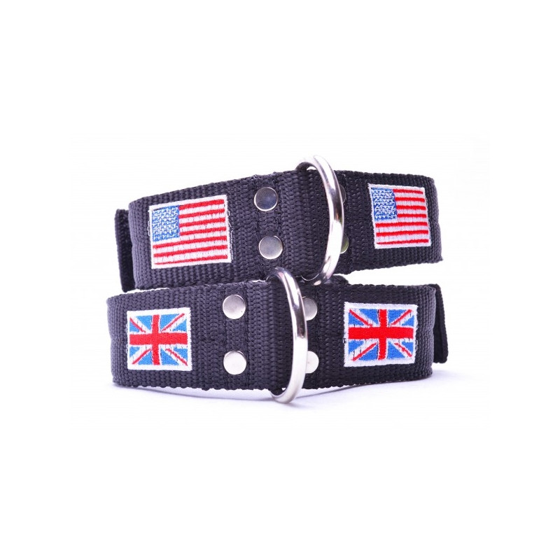 DOUBLE FLAG COLLAR 4CM