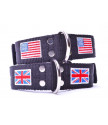 DOUBLE FLAG COLLAR 4CM