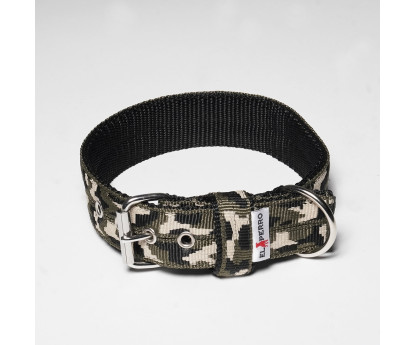Obroża z półkolem JUICY CAMOUFLAGE TRIPLE KENNEL 5 cm