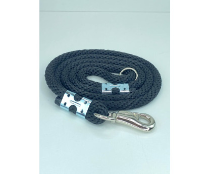 EXCLUSIVE CHROME BULL ROPE LEAD 180CM/16MM