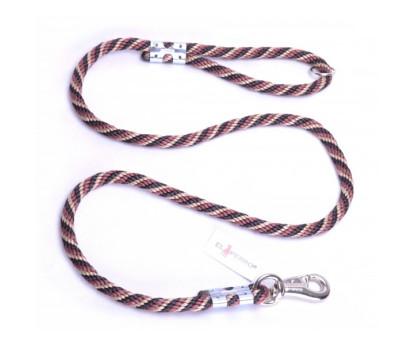 EXCLUSIVE CHROME BULL ROPE LEAD 180CM/16MM