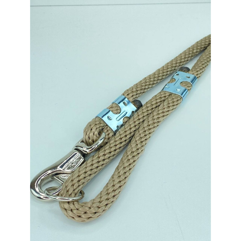 EXCLUSIVE CHROME BULL ROPE LEAD 180CM/16MM