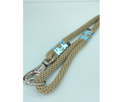 EXCLUSIVE CHROME BULL ROPE LEAD 180CM/16MM