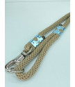 EXCLUSIVE CHROME BULL ROPE LEAD 180CM/16MM